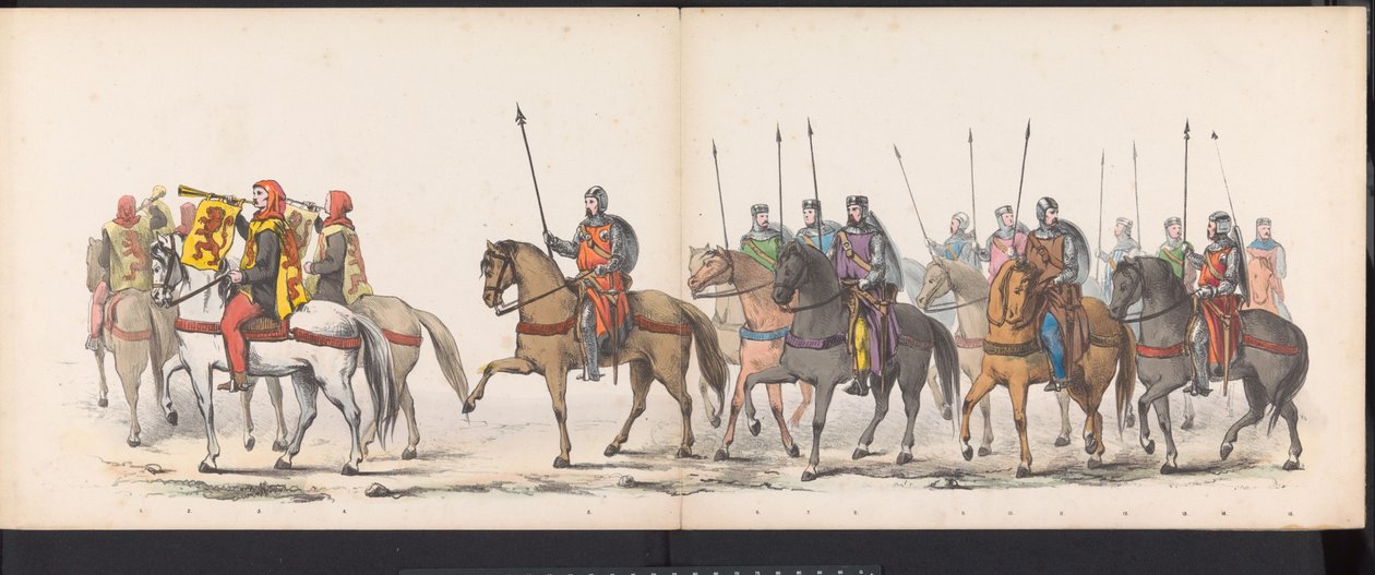 Maskerade der Leidener Studenten, 1865 (Gecostumeerde optogt gehouden door de leden van het Leidsche studenten-corps den 6den Junij 1865) von Jan Daniël Cornelis Carel Willem baron de Constant Rebecque