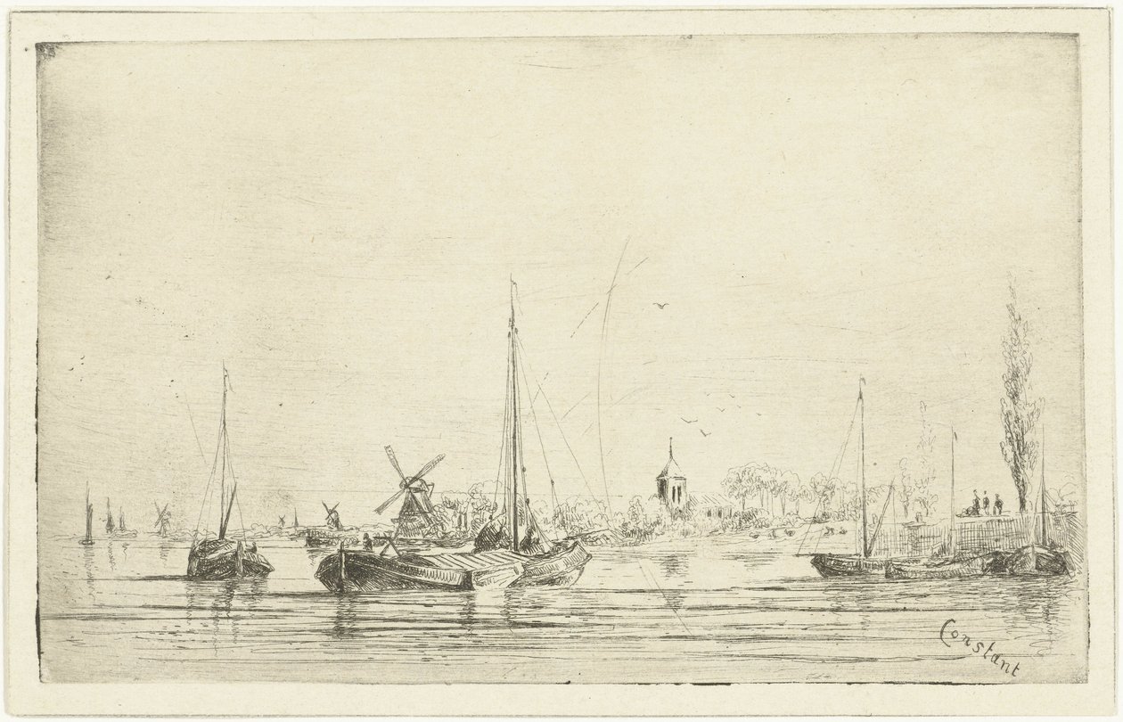 A folyóra néző templomtorony alkotó: Jan Daniël Cornelis Carel Willem baron de Constant Rebecque