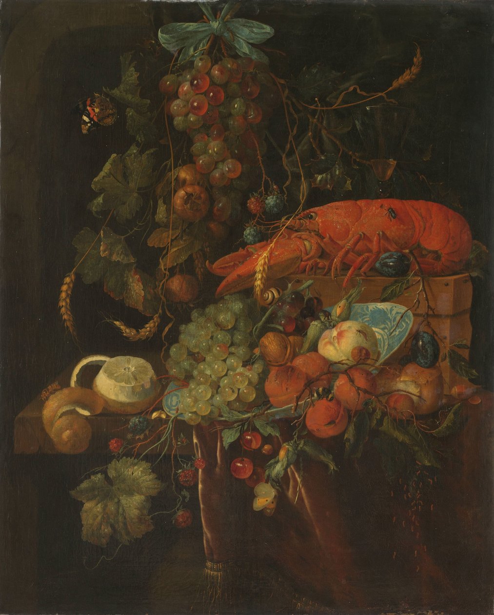 Csendélet gyümölccsel és homárral alkotó: Jan Davidsz. de Heem (copy after)