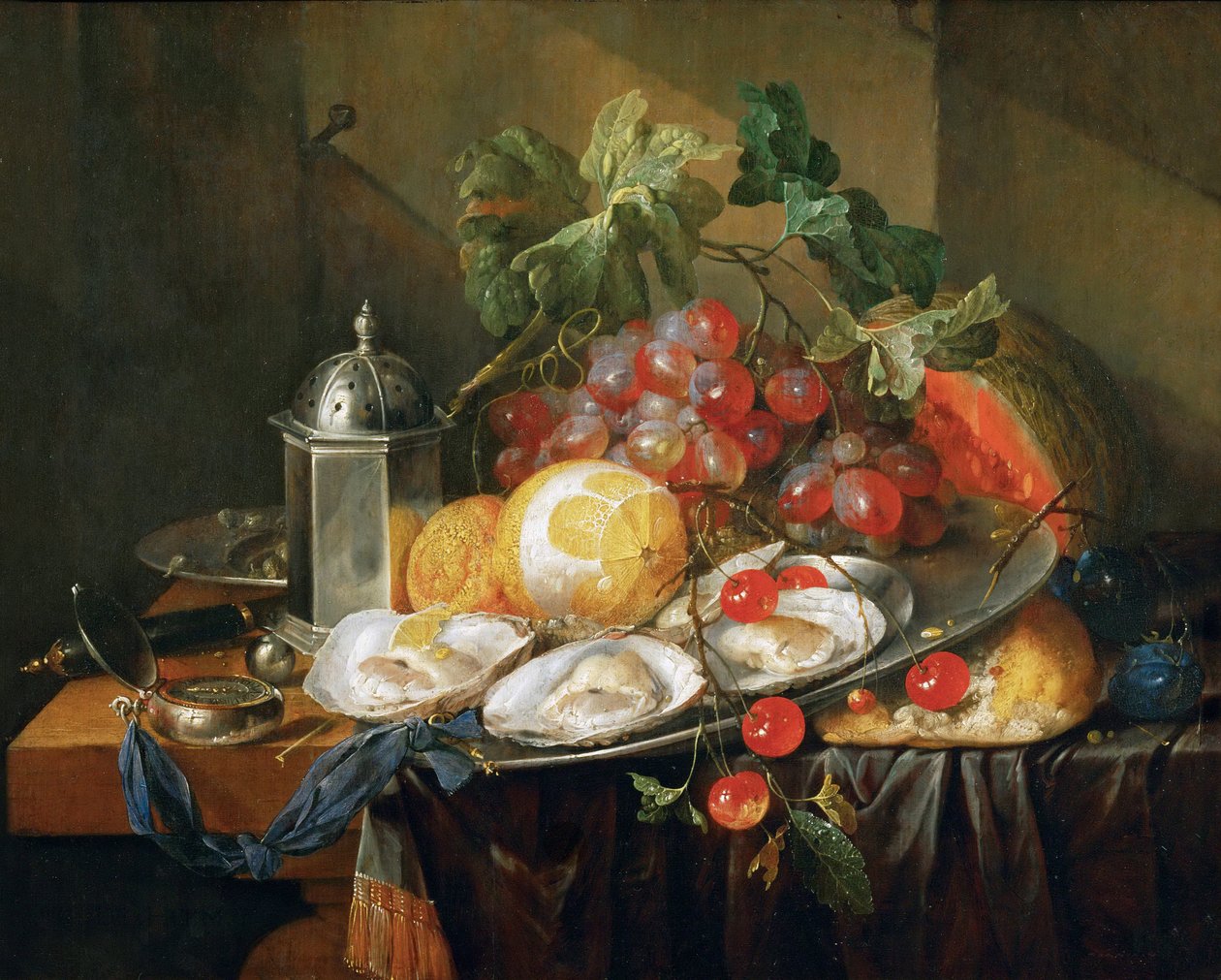 Barokk: Nature morte de petit dejeuner - Reggeli csendélet, Heem, Jan Davidsz. (1606-1684) alkotó: Jan Davidsz de Heem
