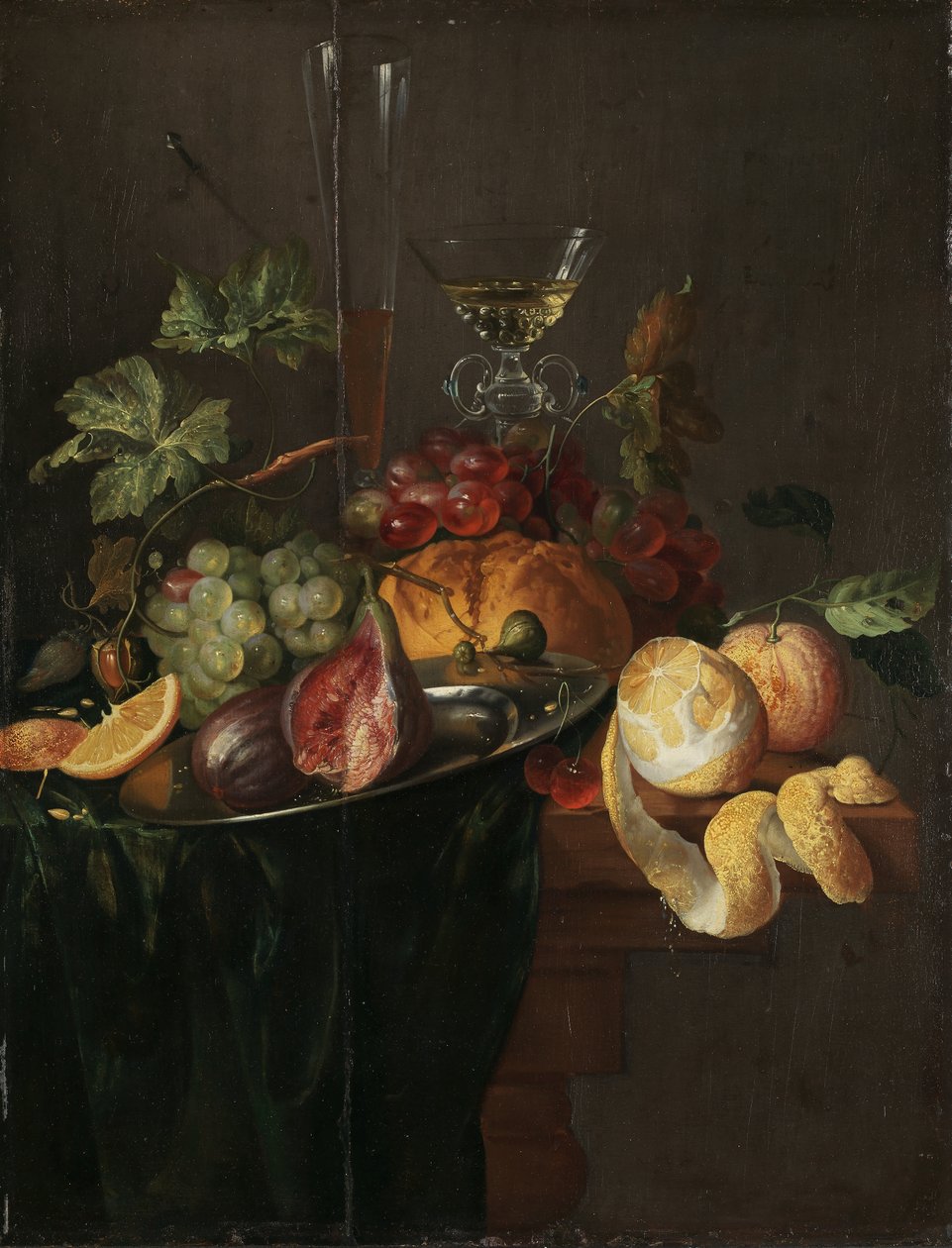 Norvég Bokmål:  Frukt og vin Fruit and Wine alkotó: Jan Davidsz. de Heem