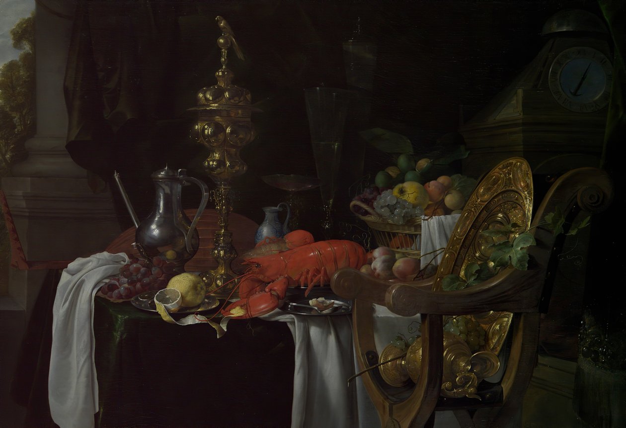 Csendélet: bankettjelenet, valószínűleg kb. 1640-41. alkotó: Jan Davidsz de Heem