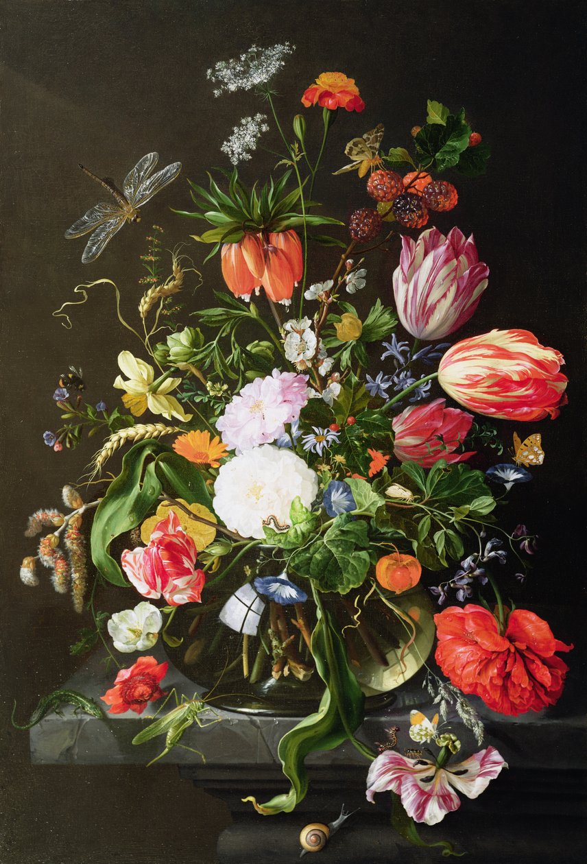 Virágcsendélet alkotó: Jan Davidsz de Heem