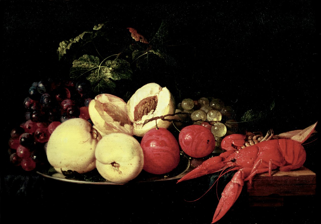 Gyümölcscsendélet homárral alkotó: Jan Davidsz de Heem