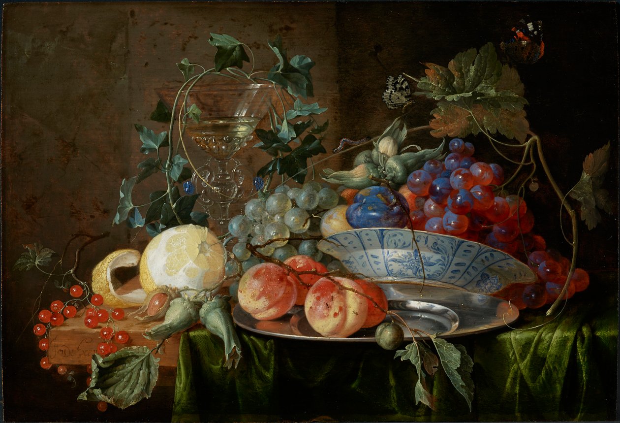 Csendélet gyümölccsel és pohárral à la mode de Venise, 1652 körül. alkotó: Jan Davidsz de Heem