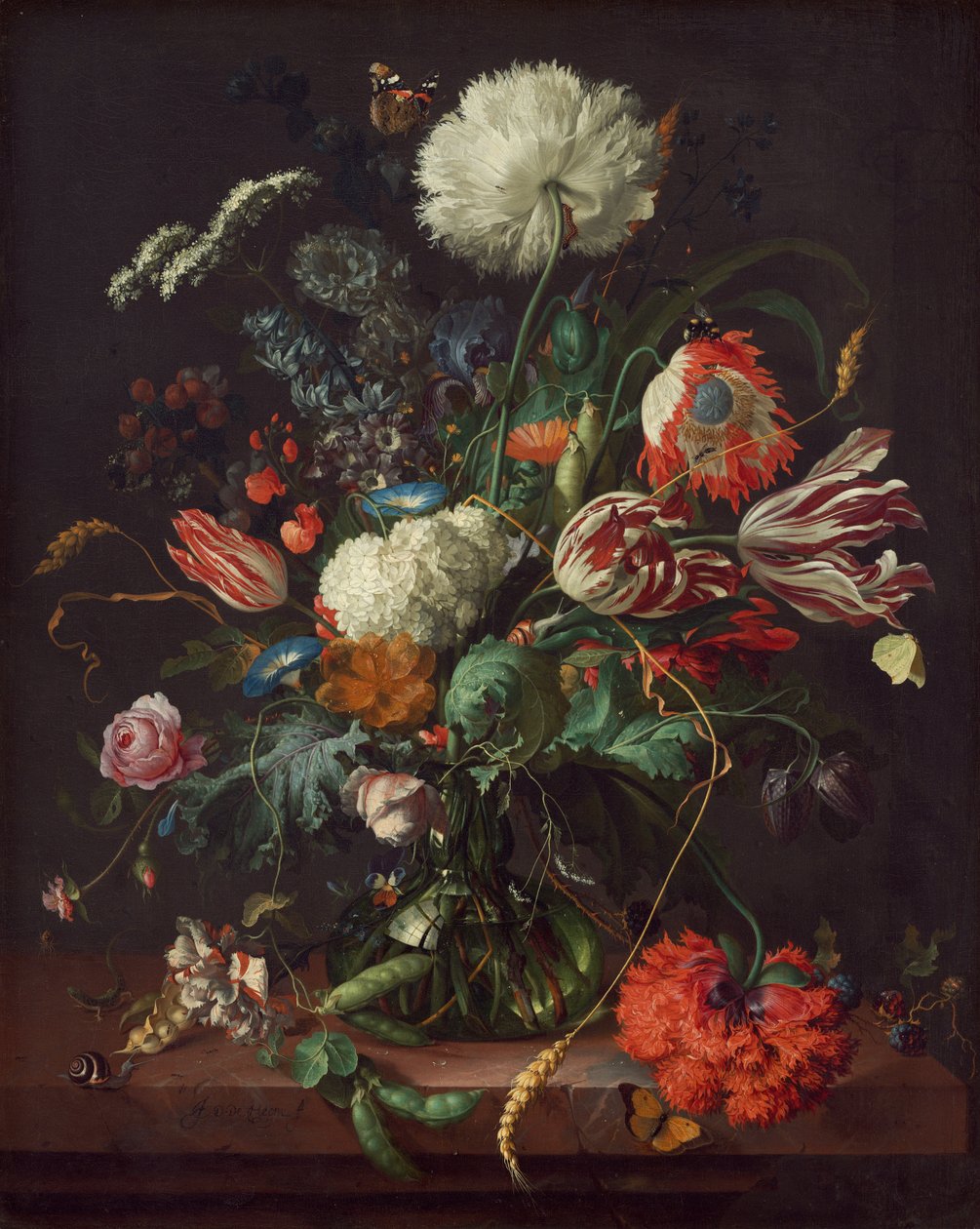Virágok vázája alkotó: Jan Davidsz. de Heem