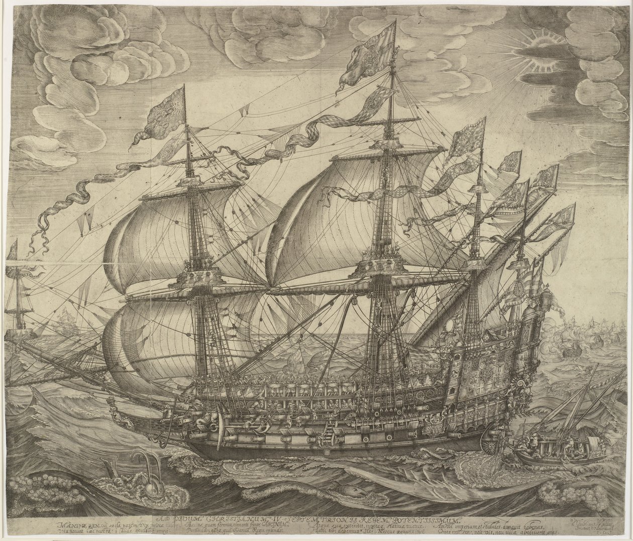 A Trekroner hadihajó alkotó: Jan Diricks van Campen