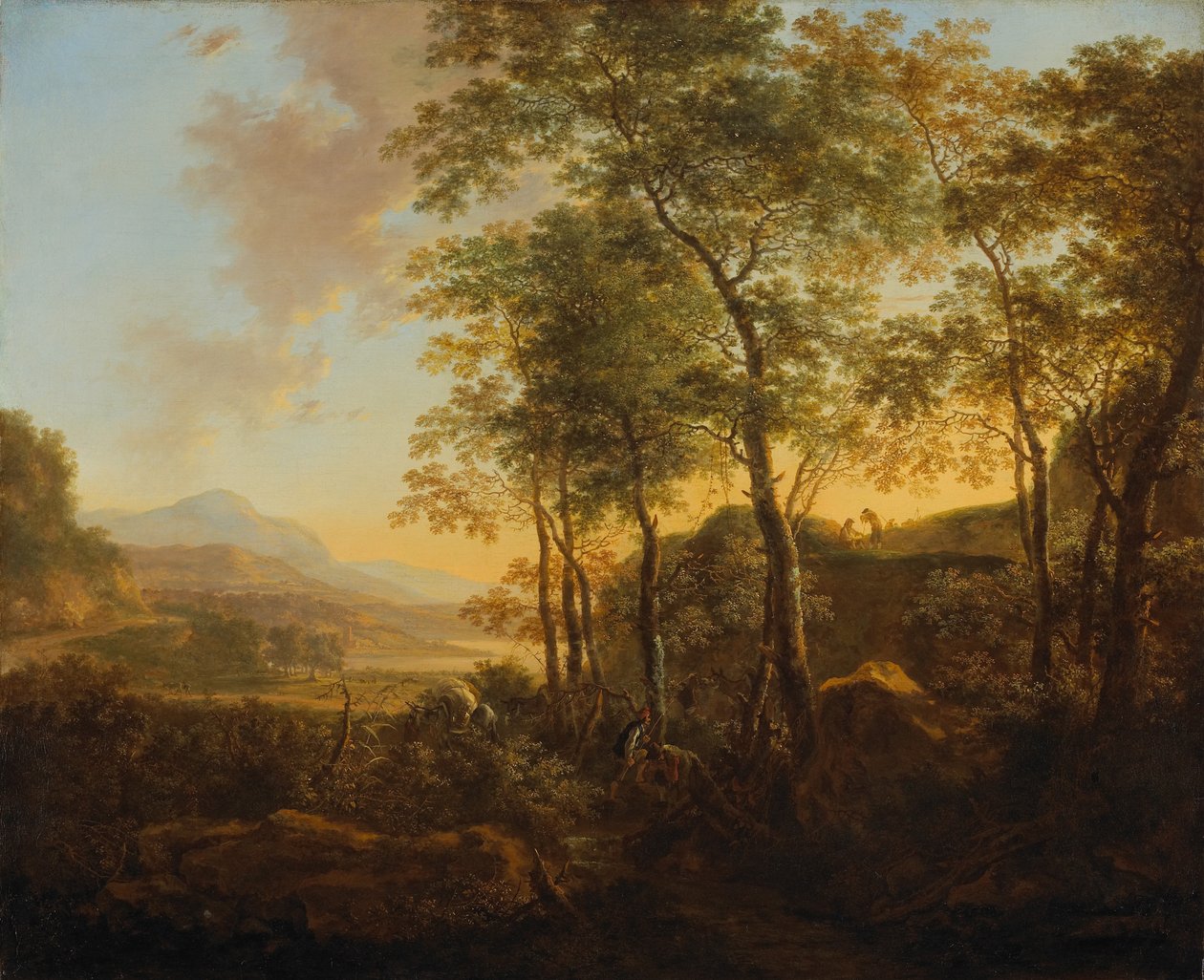 Erdős domboldal Vistával, 1645 körül alkotó: Jan Dirksz Both