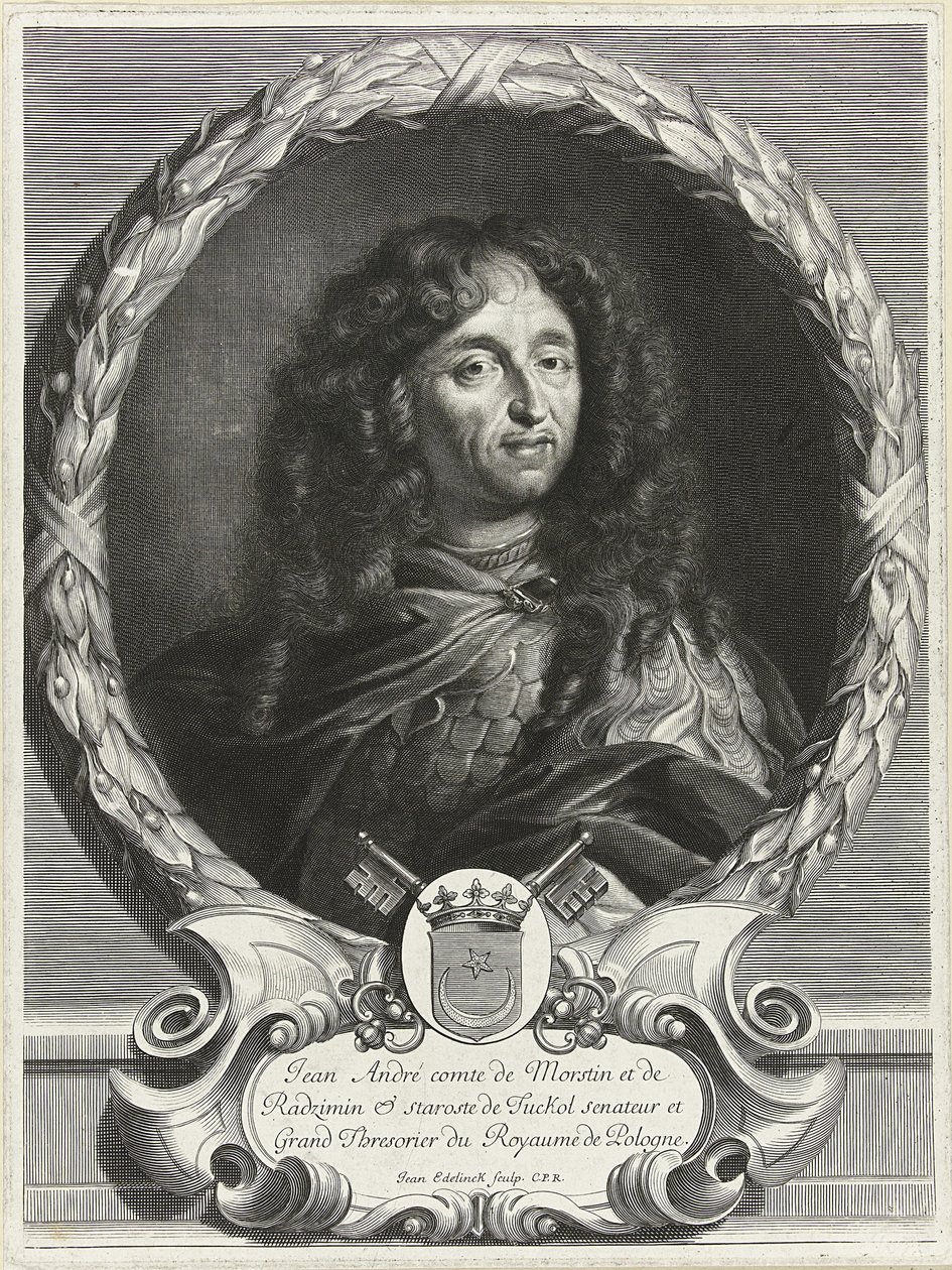 Jan Andrzej Morsztyn költő portréja 1621-1693, 1670-es évek alkotó: Jan Edelinck