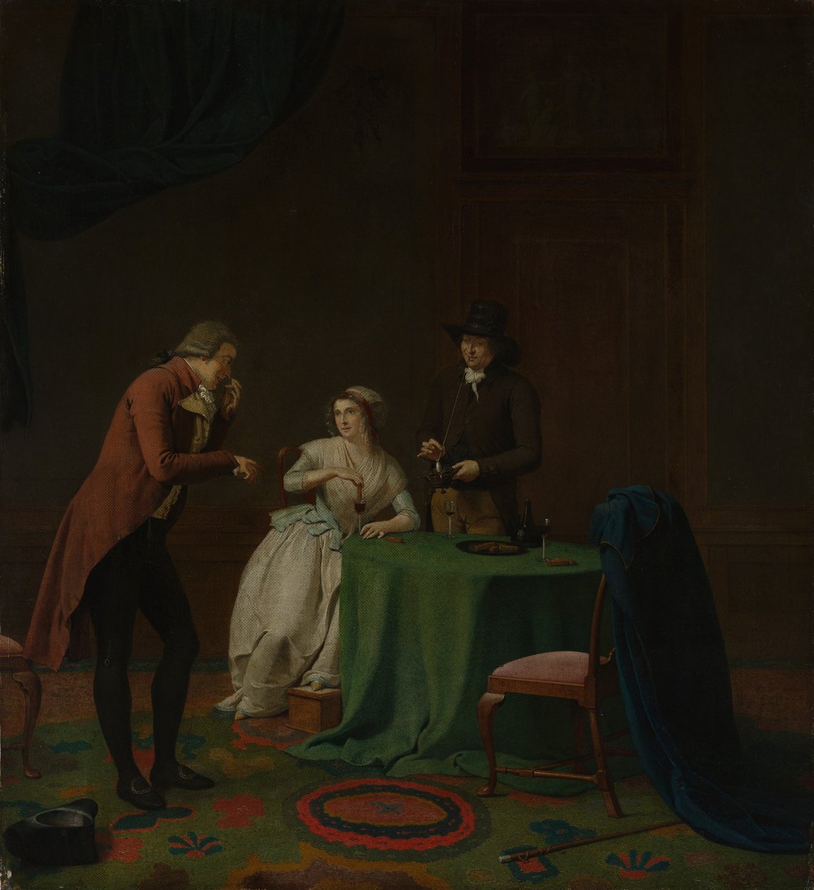Beszélgetésdarab: A szaglás, valószínűleg 1791. alkotó: Jan Ekels the Younger
