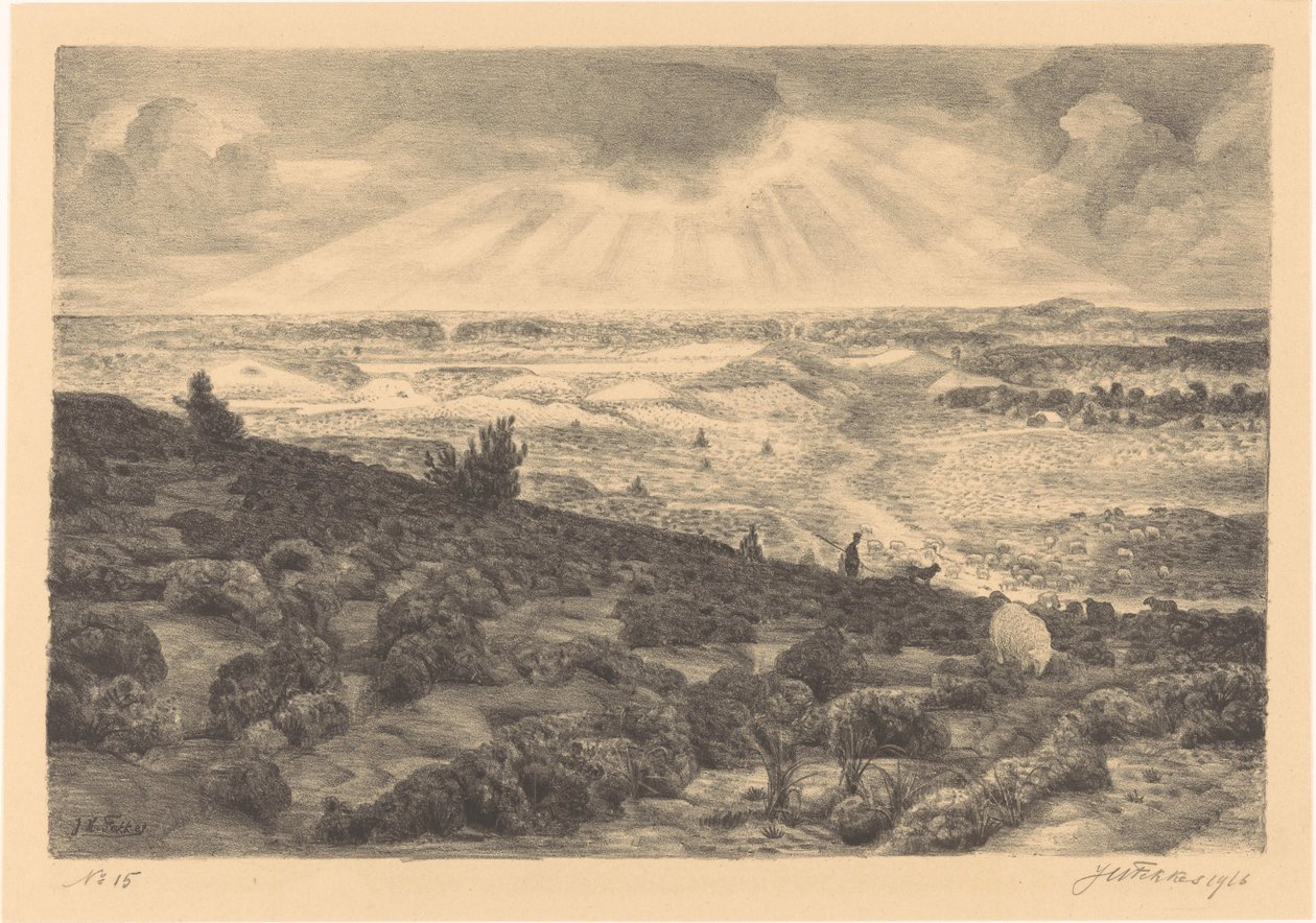Heath Laren közelében alkotó: Jan Fekkes (signed by artist)