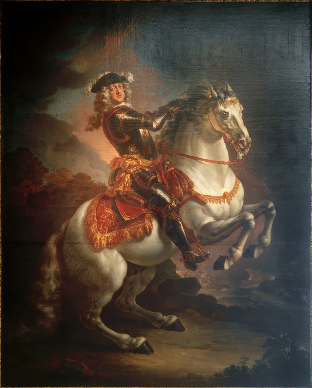 Johann Wilhelm von Pfalz-Neuburg választófejedelem lovas portréja alkotó: Jan Frans Douven
