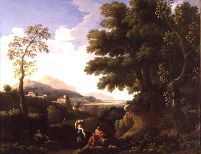 Klasszikus táj figurákkal alkotó: Jan Frans van Bloemen