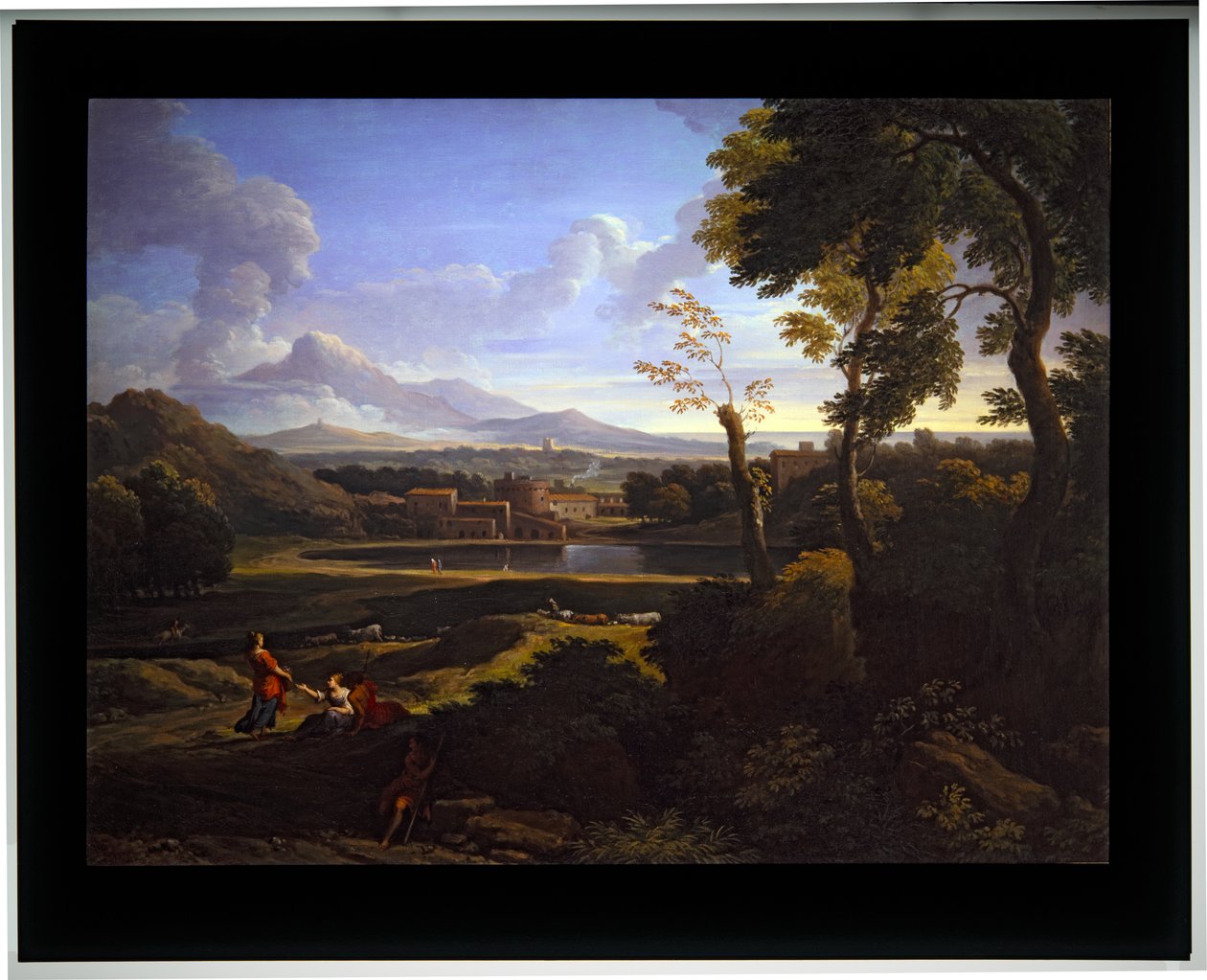 Két tájkép, dátum nélkül (vászon) alkotó: Jan Frans van (1662 1749) Bloemen