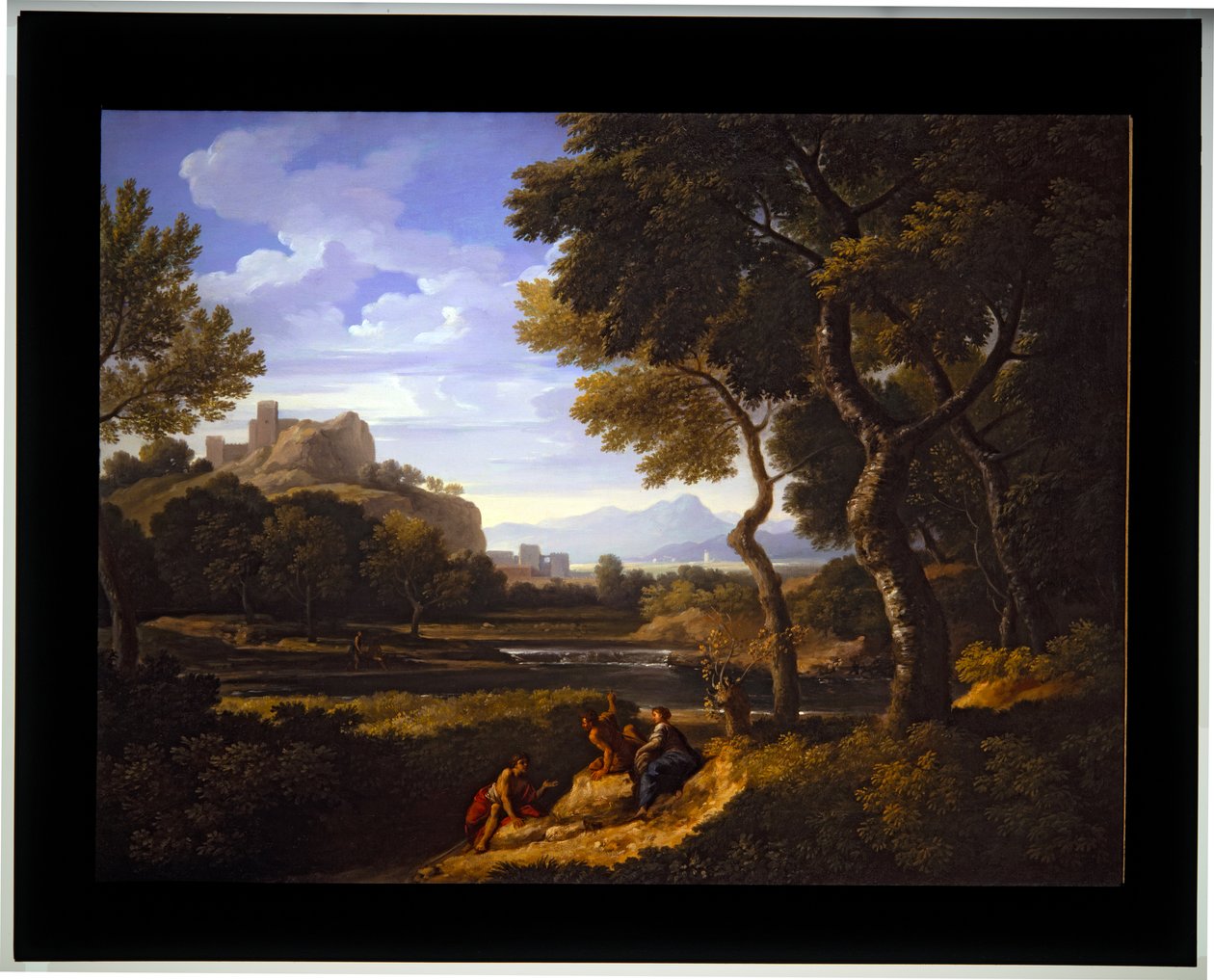 Két tájkép, dátum nélkül (vászon) alkotó: Jan Frans van (1662 1749) Bloemen