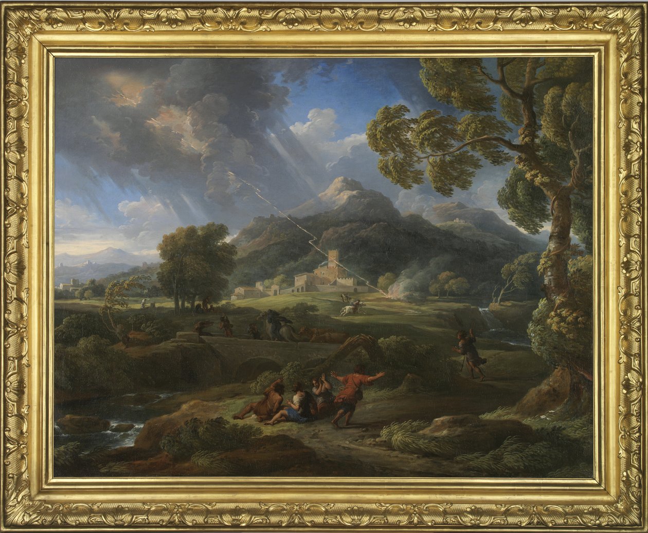 Hurrikán a római vidéken, 1725-49 alkotó: Jan Frans van Bloemen