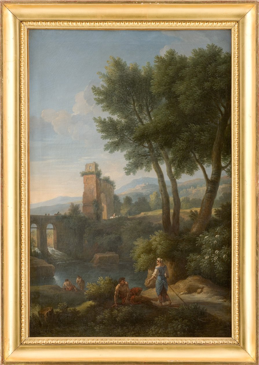 Tájkép a hídnál alkotó: Jan Frans van Bloemen