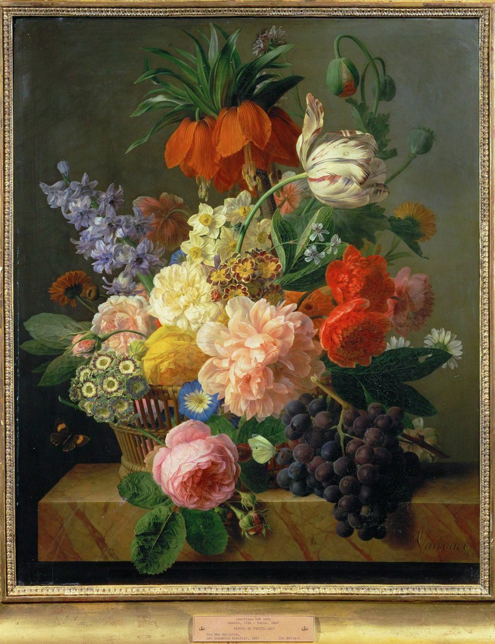 Virágok és gyümölcsök ... (festmény vászonra) alkotó: Jan Frans van Dael