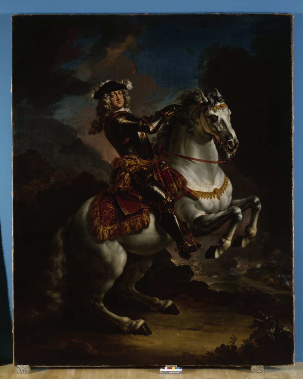 Johann Wilhelm von Pfalz-Neuburg választófejedelem lóháton alkotó: Jan Frans van Douven
