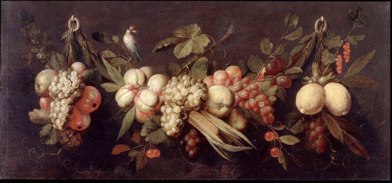 Csendélet gyümölccsel és madárral alkotó: Jan Frans van Son
