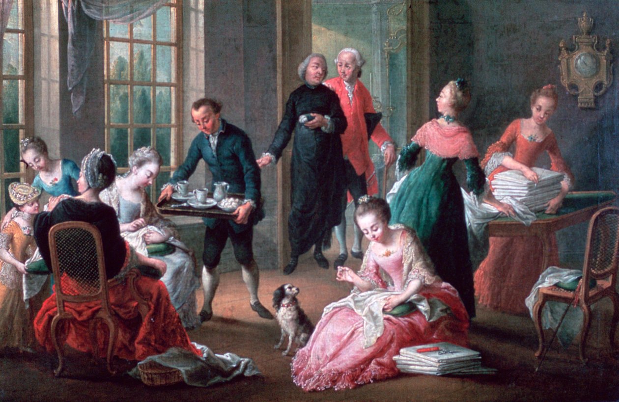Délutáni tea, 1778 alkotó: Jan Garemijn