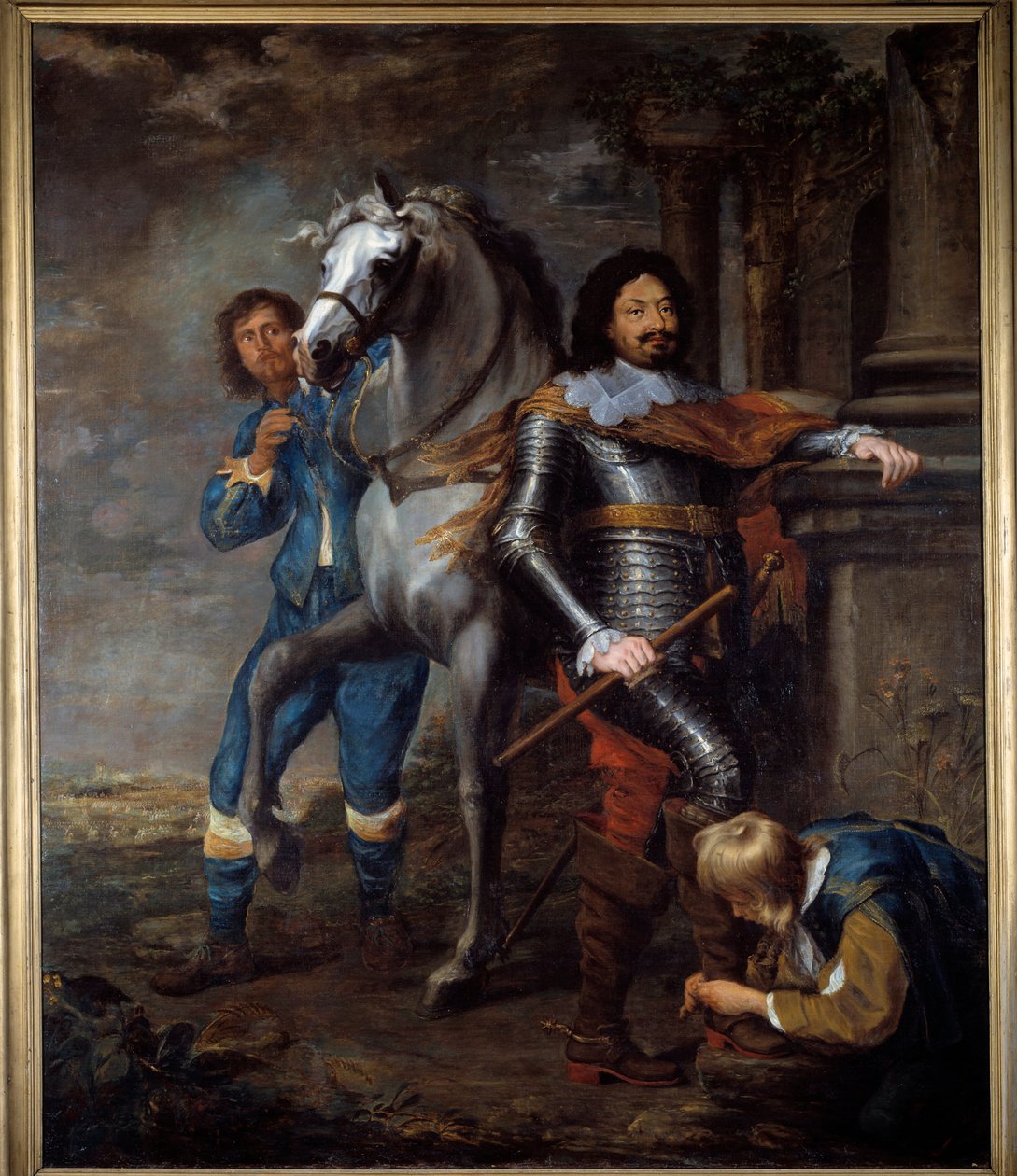 Ottavio Piccolomini tábornok (1599-1656) Jan Van Bronckhorst (1603-1662) festménye 17. század V. 2,72x2,37 m Bayonne, Musee Bonnat alkotó: Jan Gerritsz. van Bronckhorst