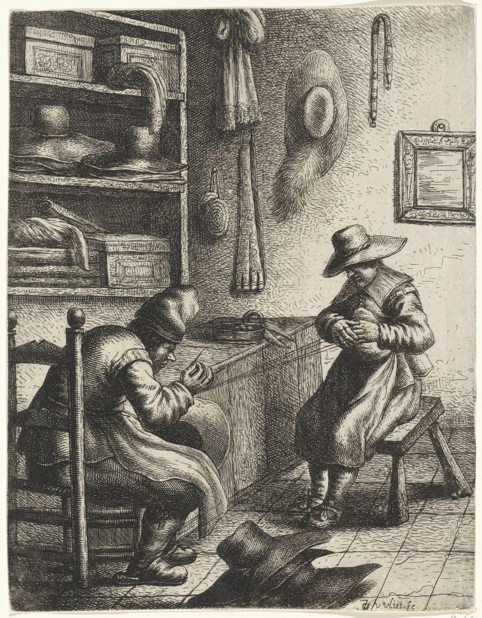 Kalapos Szakmák (sorozat címe) alkotó: Jan Gillisz. van Vliet