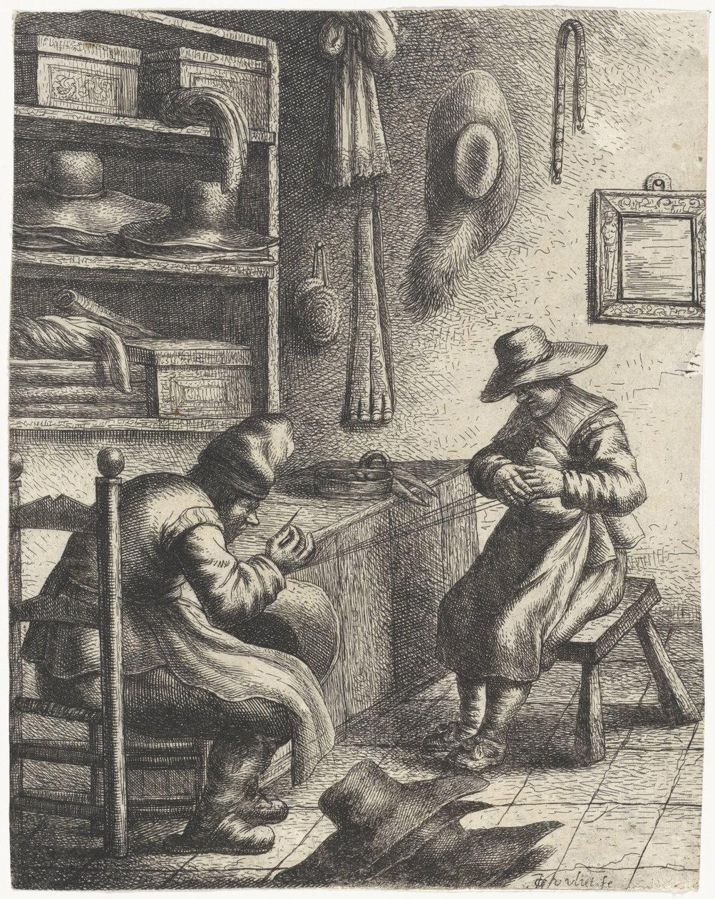 Kalapos Szakmák (sorozat címe) alkotó: Jan Gillisz. van Vliet