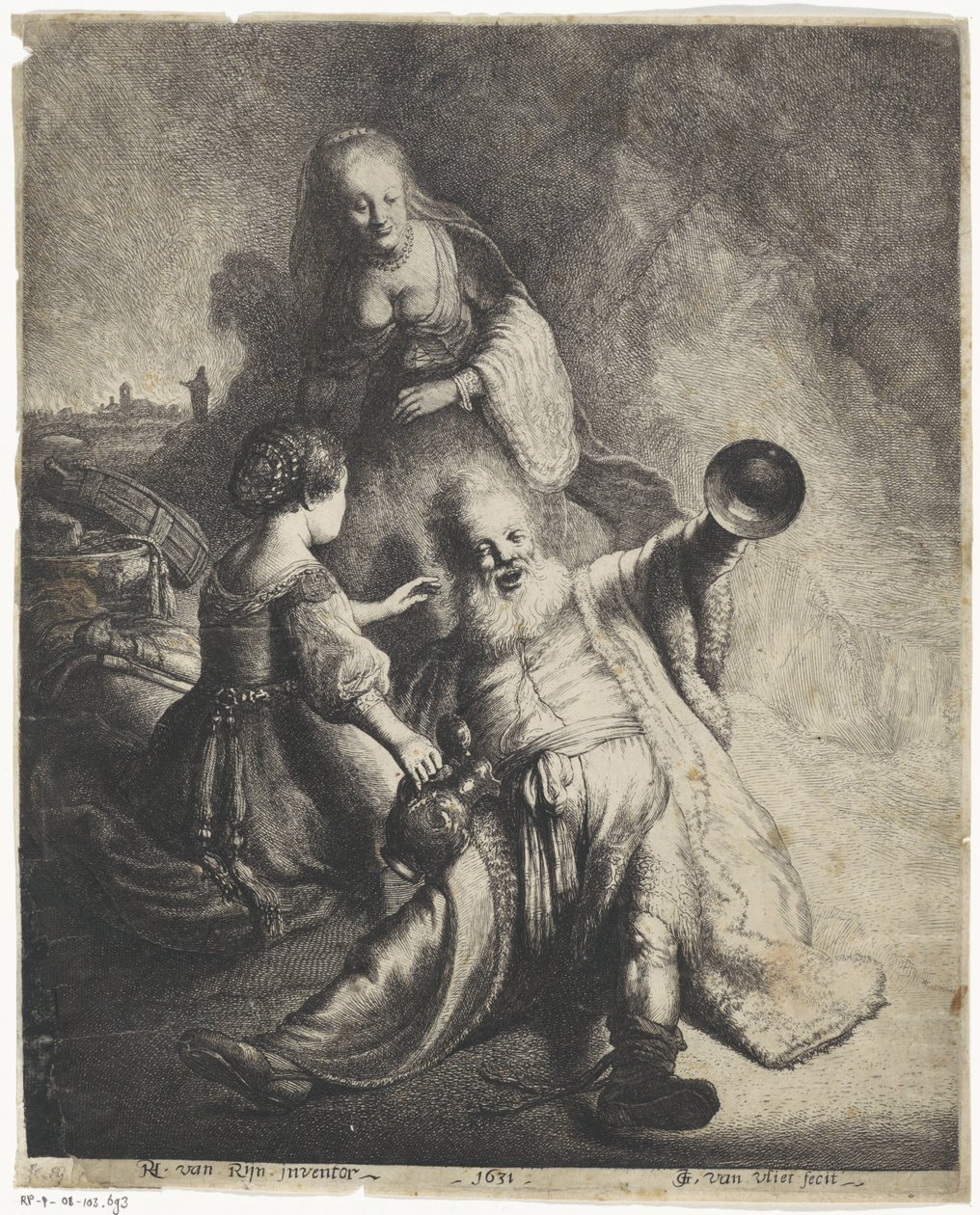 Lót és lányai alkotó: Jan Gillisz. van Vliet