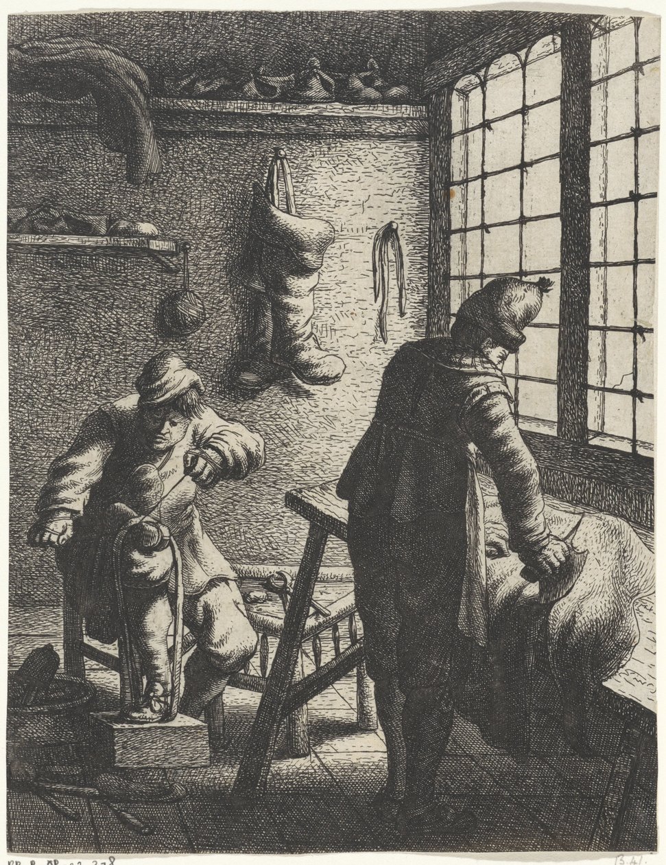 cipészek Foglalkozások (sorozat címe) alkotó: Jan Gillisz. van Vliet