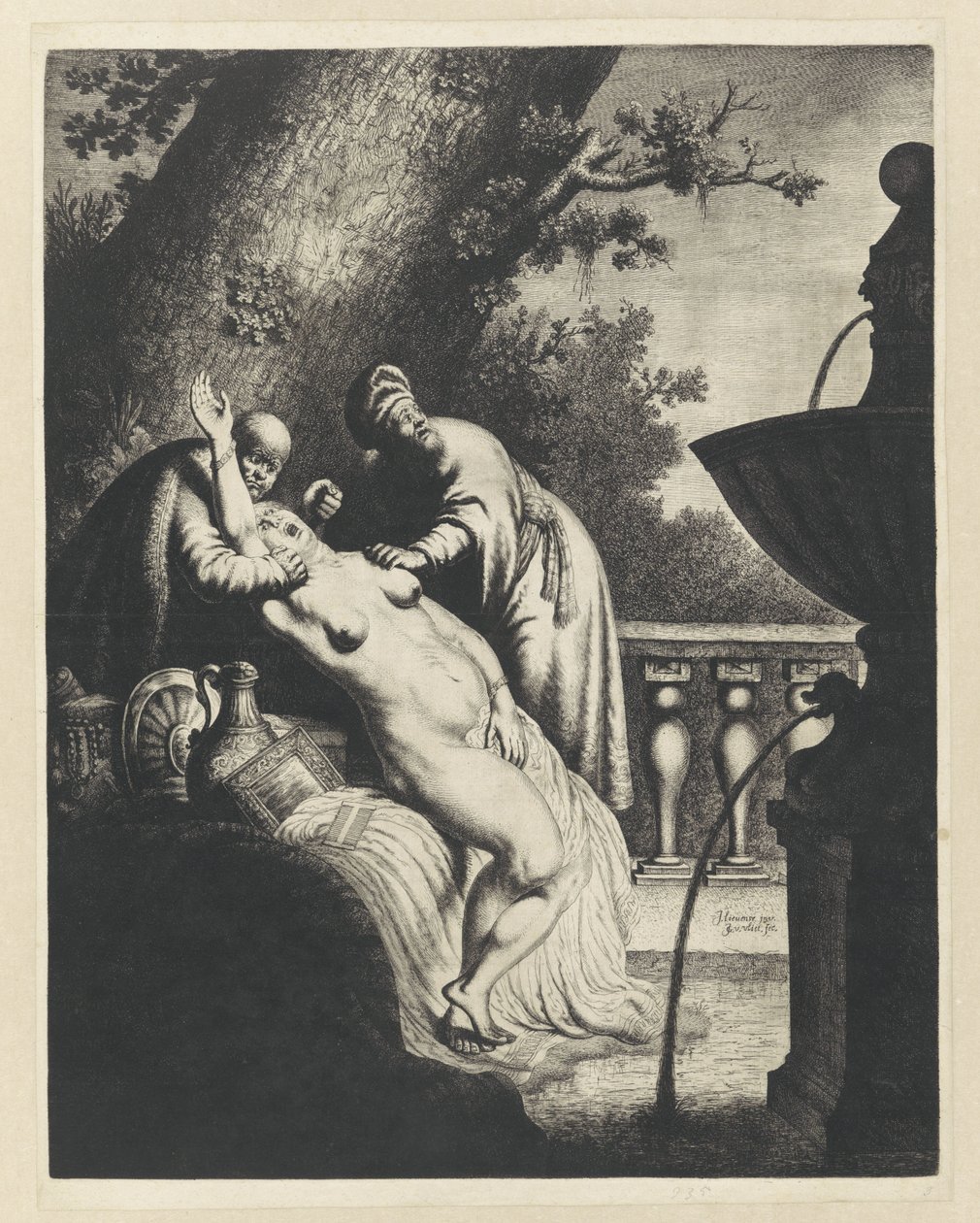 Susanna és a vének alkotó: Jan Gillisz. van Vliet
