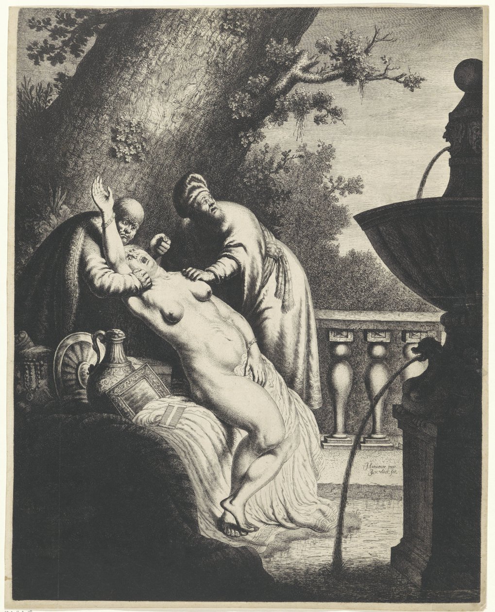 Susanna és a vének alkotó: Jan Gillisz. van Vliet