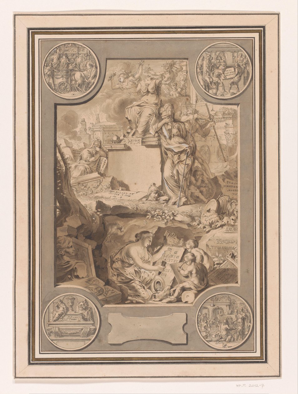 Frontispiece design a Corpus Inscriptionumtól alkotó: Jan Goeree