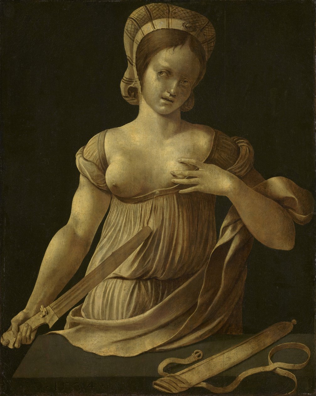 Lukrécia, 1534 alkotó: Jan Gossaert
