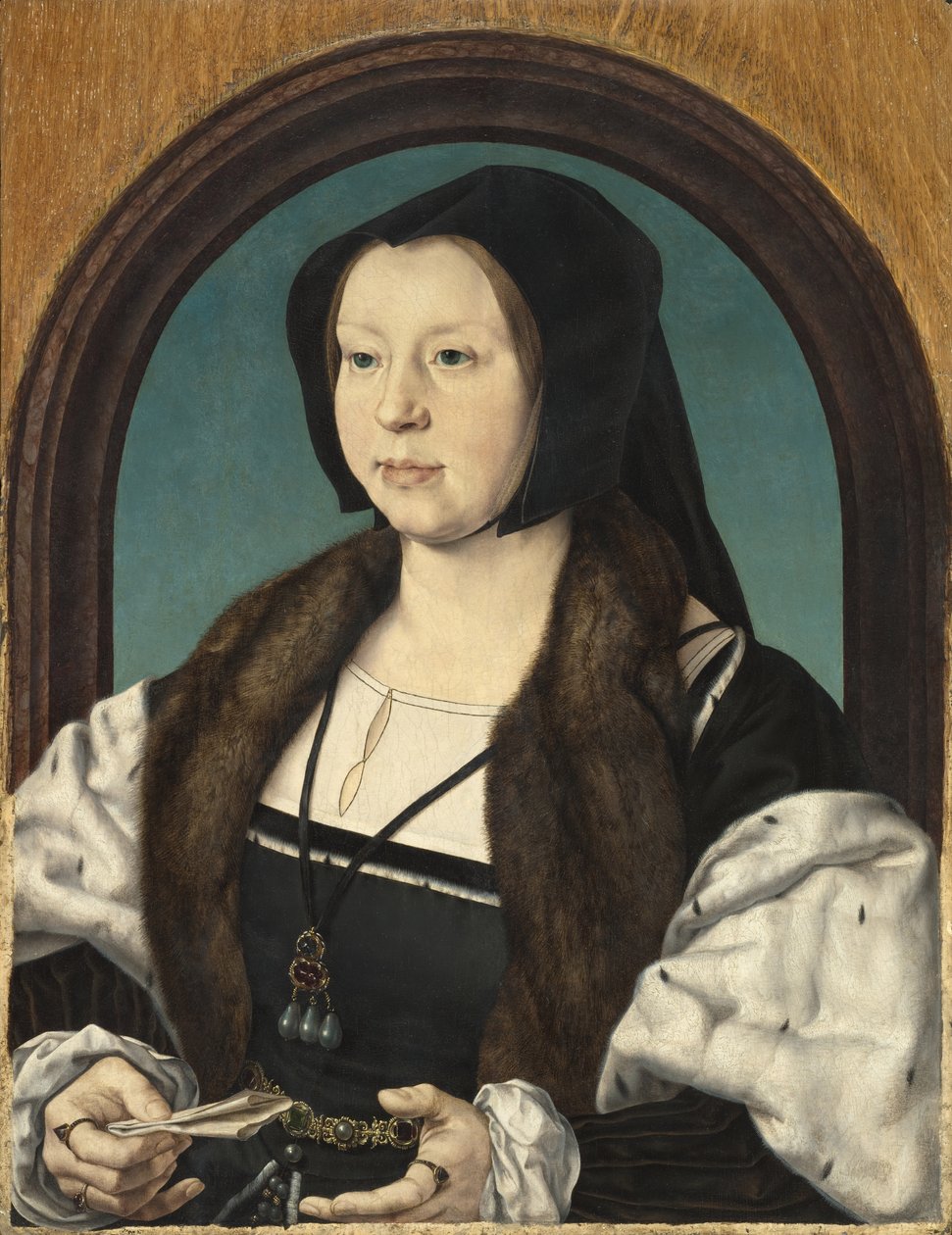 Anna de Berghes portréja, 1526-30 körül alkotó: Jan Gossaert