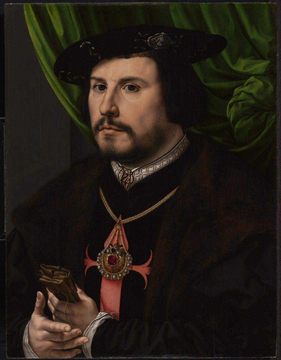 Francisco de los Cobos y Molina portréja, 1530 körül alkotó: Jan Gossaert