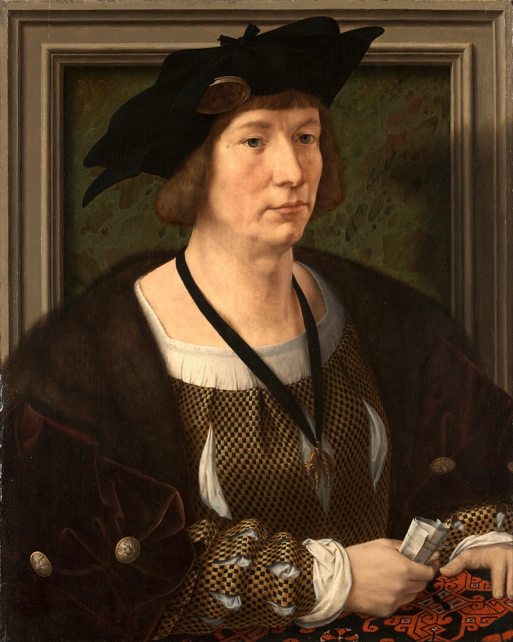 III. Nassau-Bredai Henrik portréja 1483-1538 alkotó: Jan Gossaert