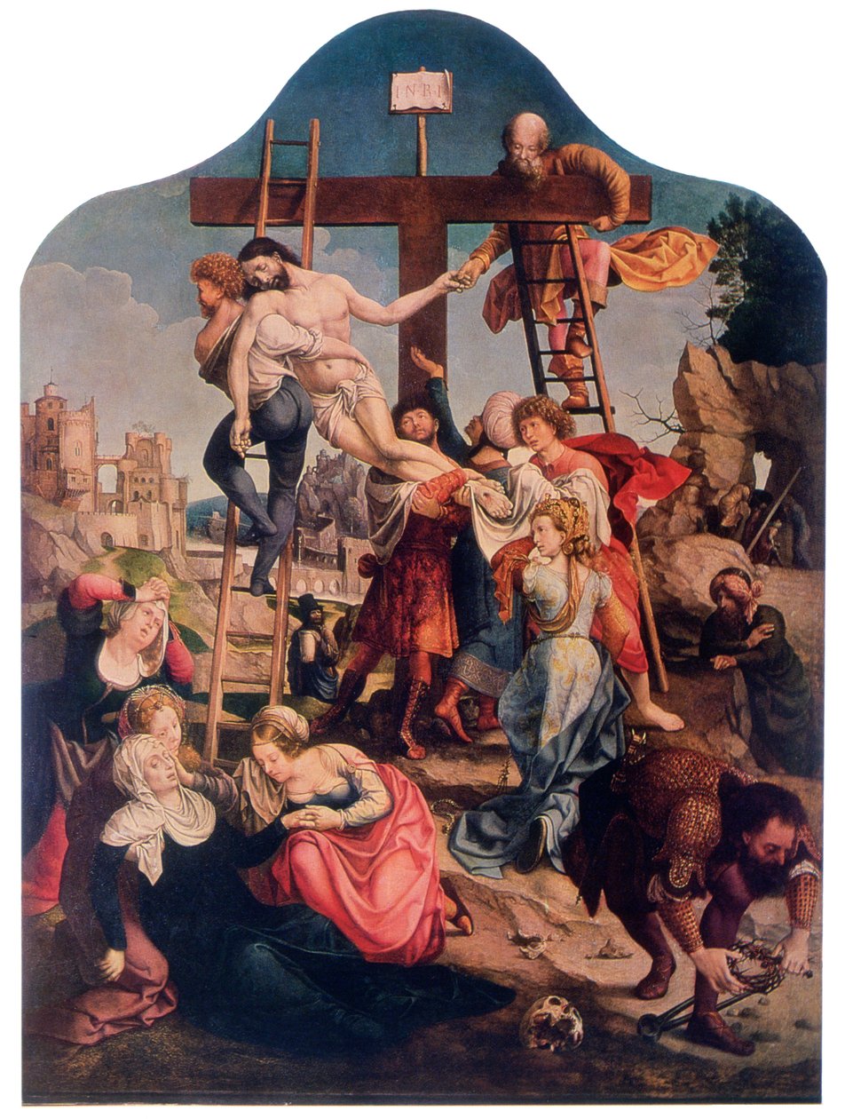 A keresztről való leszállás, c1520 alkotó: Jan Gossaert