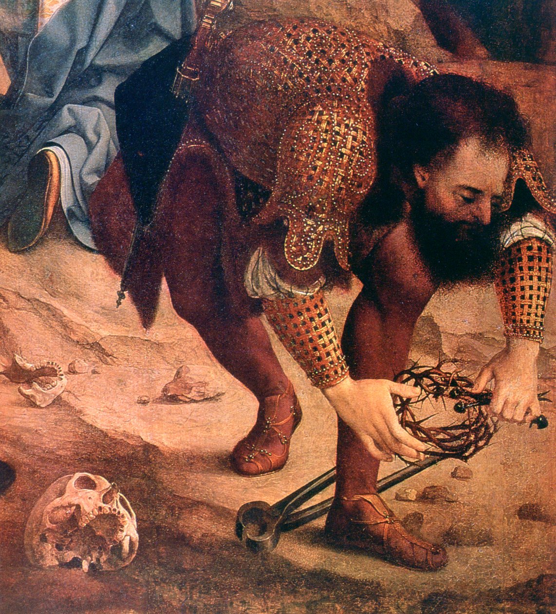 The Descent from the Cross részlet, c1520 alkotó: Jan Gossaert