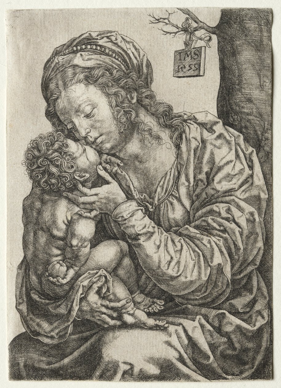 A fa tövében ülő szűz, 1522. alkotó: Jan Gossaert