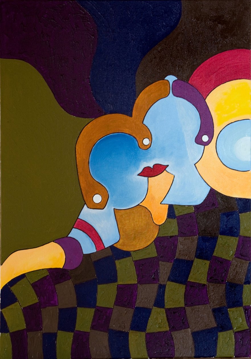 Egyedül együtt, 2007 (olaj, vászon) alkotó: Jan Groneberg