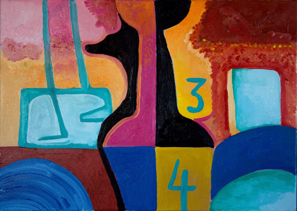 Anubis előhozza az alapvető számokat, 2010 (olaj, vászon) alkotó: Jan Groneberg