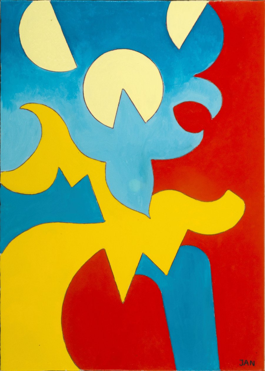 Kék-sárga-piros, 2009 (olaj, vászon) alkotó: Jan Groneberg