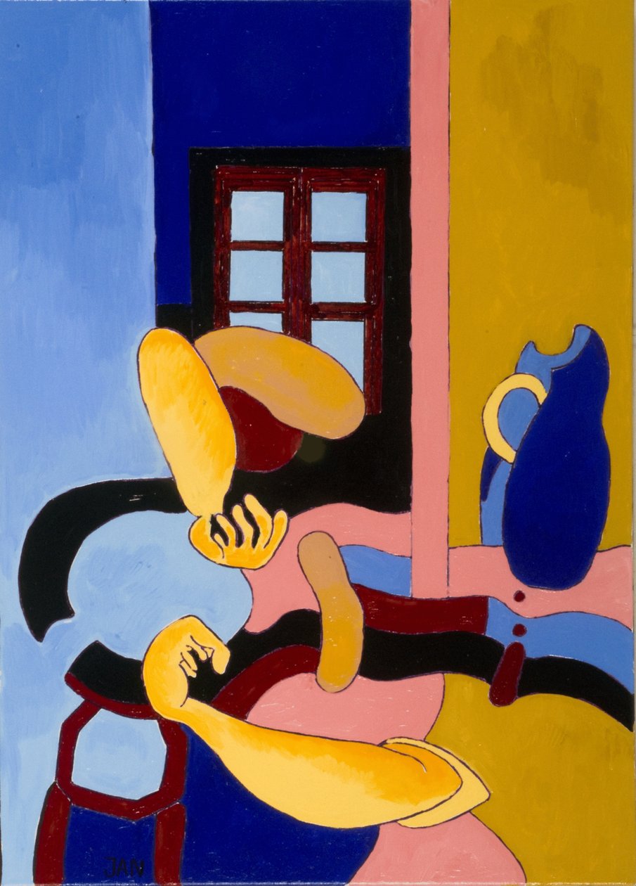 Béna katona reggel felébred, 2009 (olaj, vászon) alkotó: Jan Groneberg