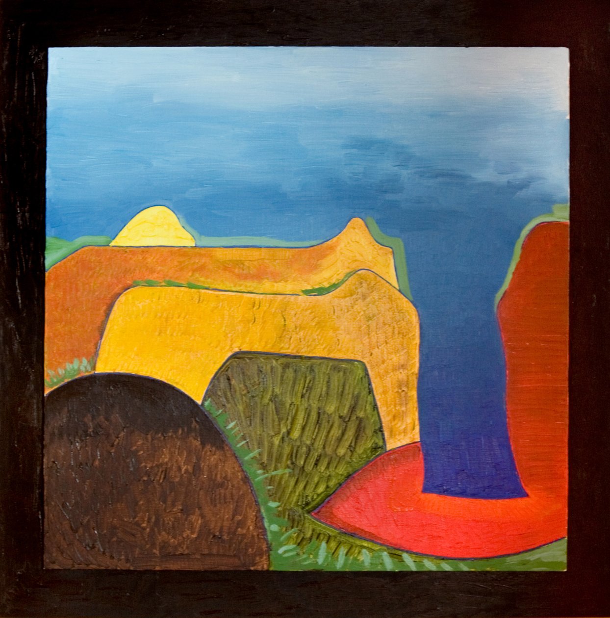Görögország, nagyon forró nap, 2006 (olaj, fa) alkotó: Jan Groneberg