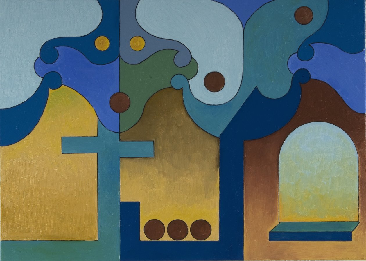 Elszegényedett arisztokrata maszkkal, 2007 (olaj, vászon) alkotó: Jan Groneberg