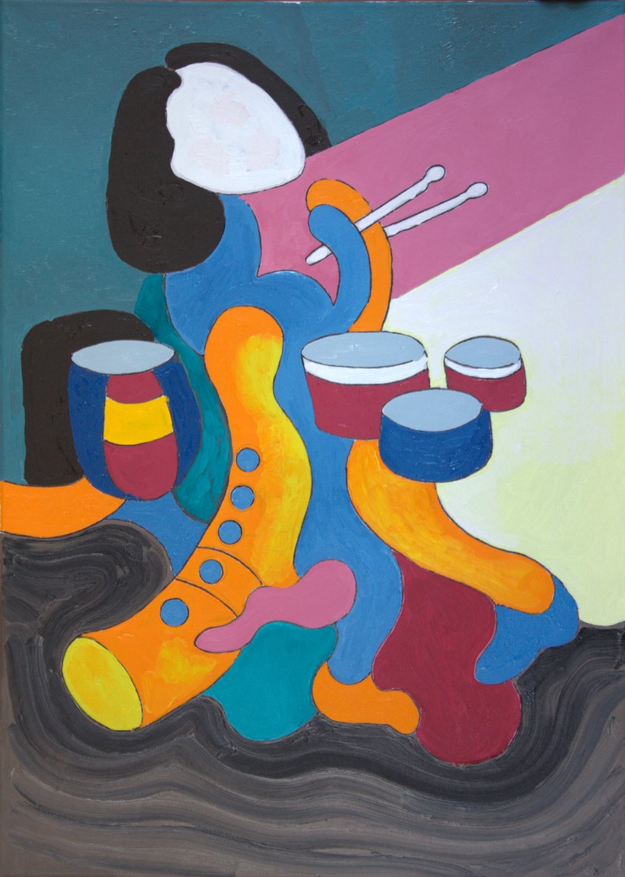 Kis doboslány, 2009 (olaj, vászon) alkotó: Jan Groneberg