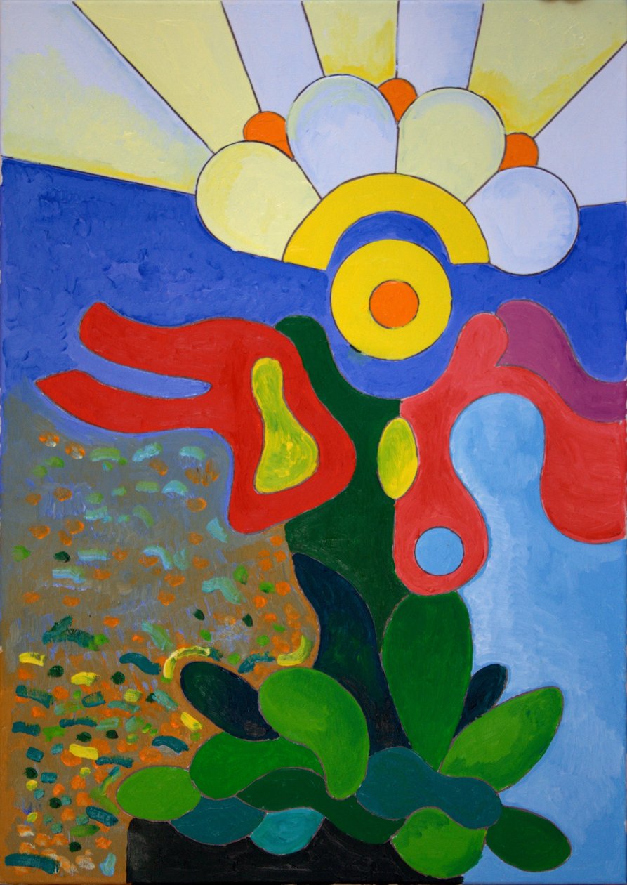 Hirtelen a világ egyetlen csillogó gyémánttá változott, 2009 (olaj, vászon) alkotó: Jan Groneberg