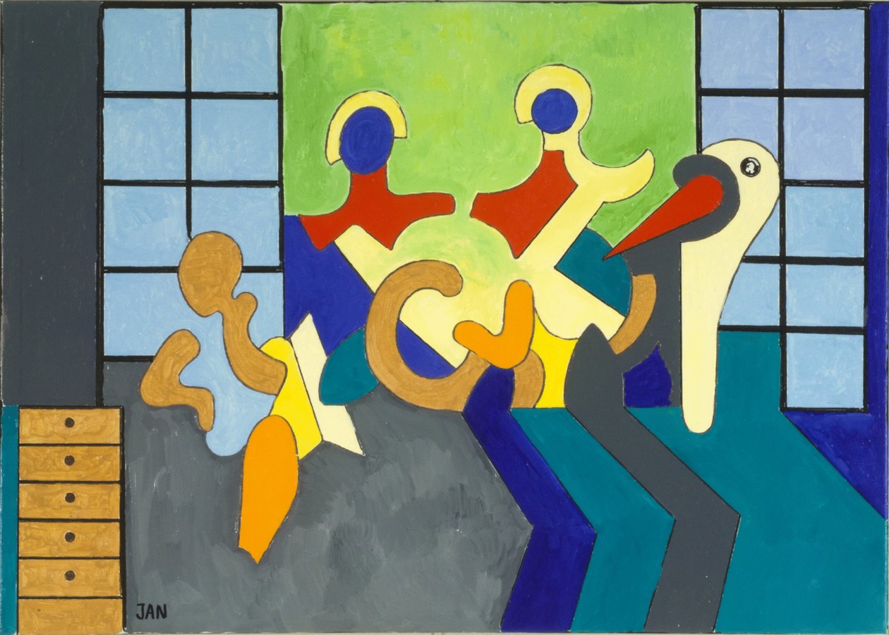 A gólya a tanú, 2009 (olaj, vászon) alkotó: Jan Groneberg