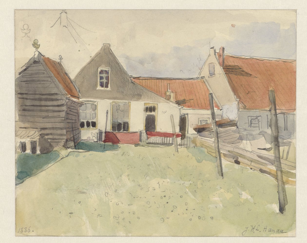 Házak a Vinkenbuurtban, Amszterdamban alkotó: Jan H.L. Hanau